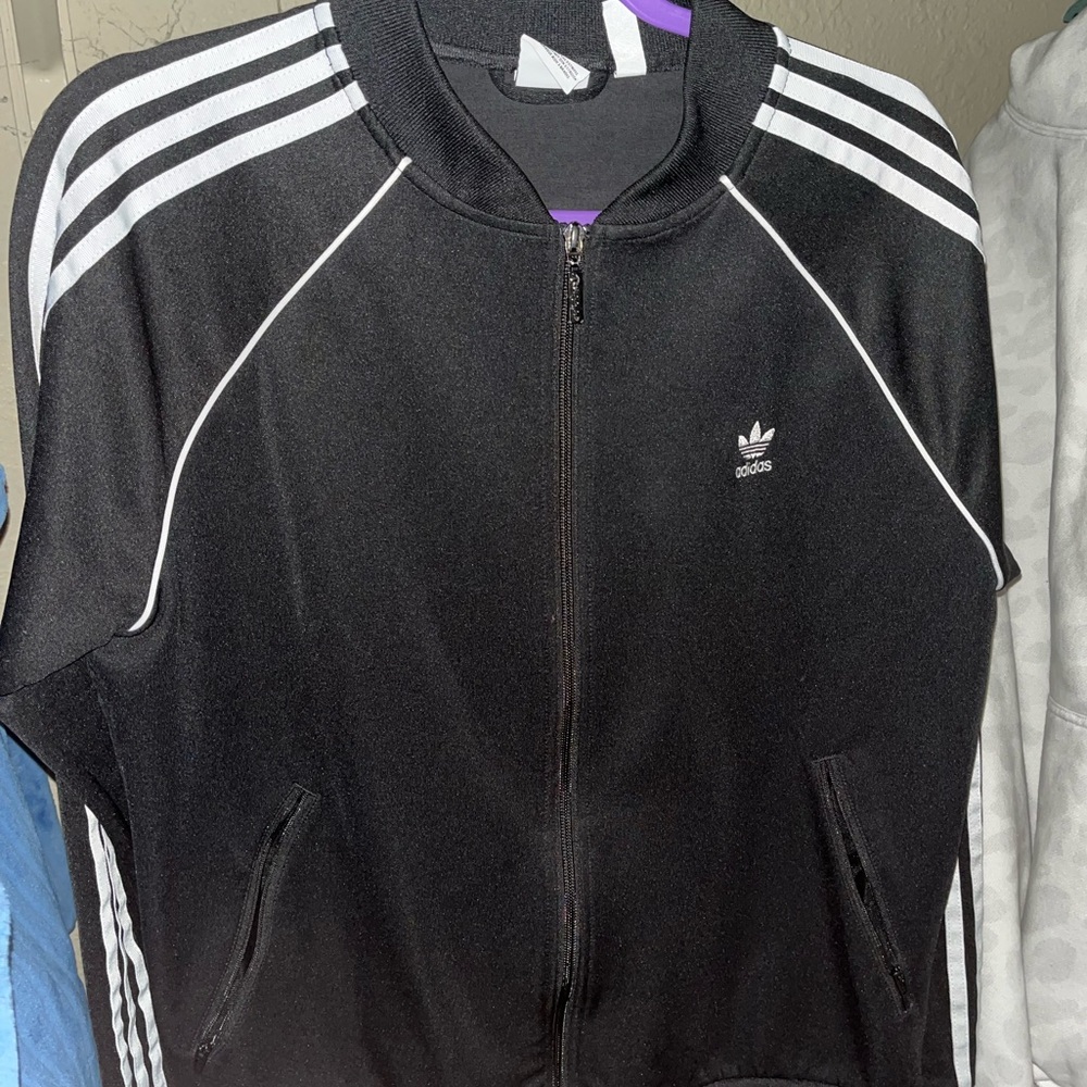 Adidas Black Zip-Up Jacket